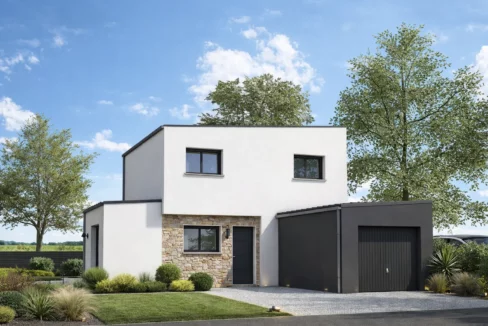 Axces Habitat Constructeur De Maison En Bretagne AX 30 Mono Avec Garage