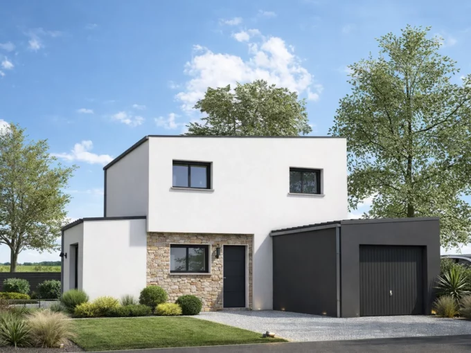 Axces Habitat Constructeur De Maison En Bretagne AX 30 Mono Avec Garage