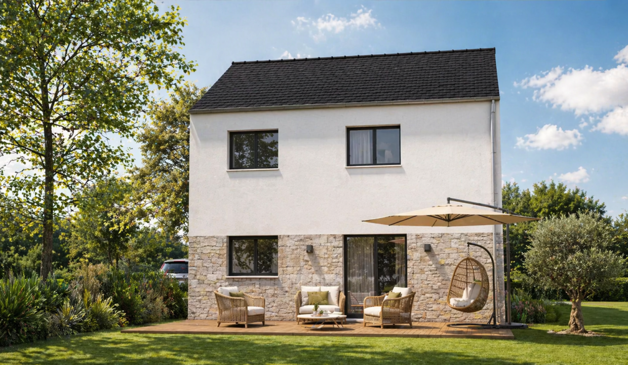 Axces Habitat Constructeur De Maison En Bretagne maison étage axces 19 2 pans