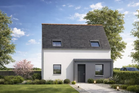 Axces Habitat Constructeur De Maison En Bretagne MAISON AX2 V1 AVANT