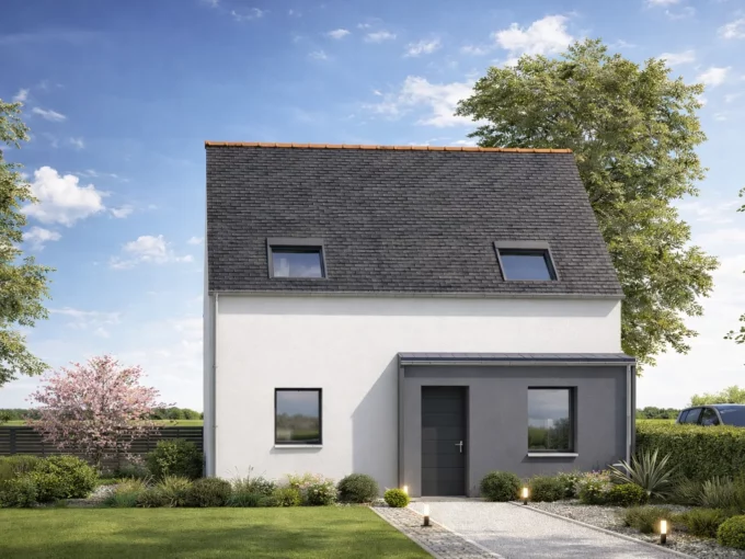 Axces Habitat Constructeur De Maison En Bretagne MAISON AX2 V1 AVANT