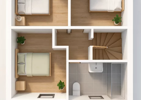 Axces Habitat Constructeur De Maison En Bretagne Maison Etage AX4V1 Interieur Etage