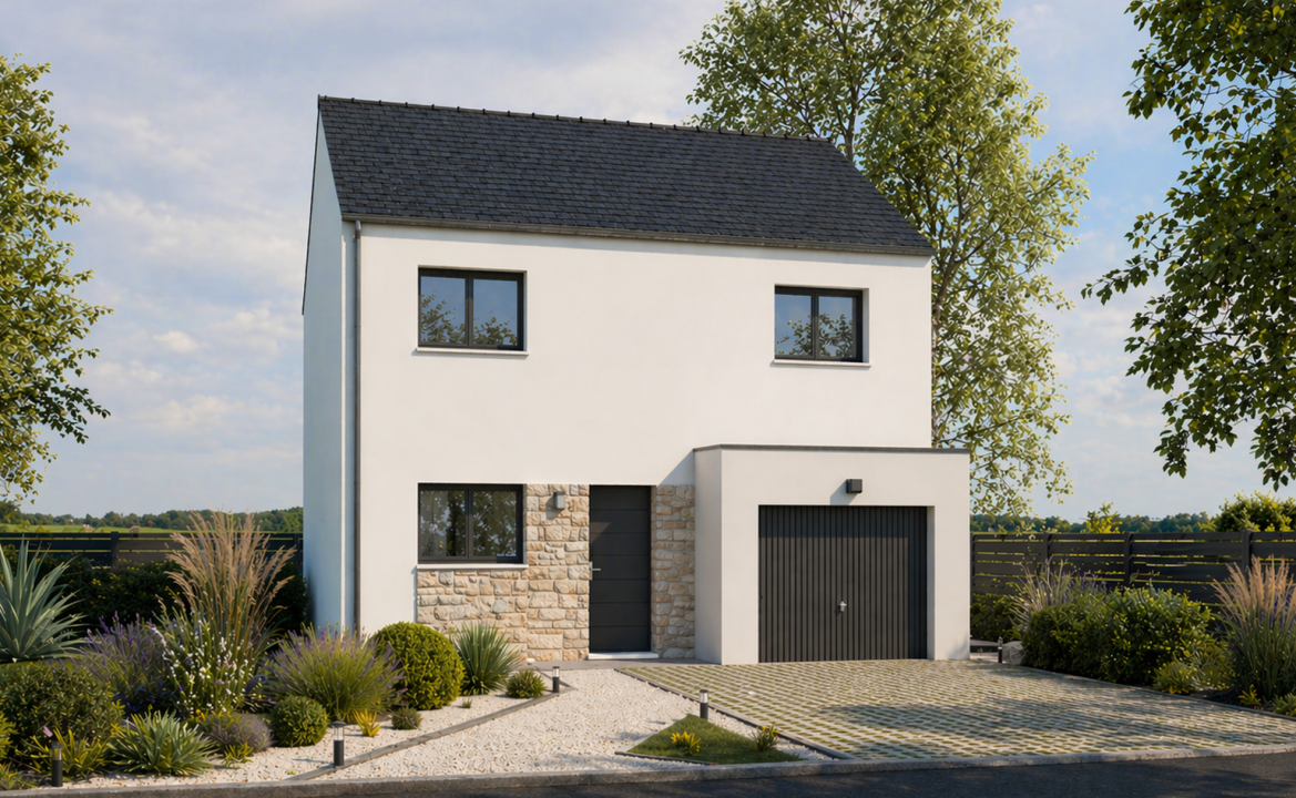 Axces Habitat Constructeur De Maison En Bretagne Maison Etage Axces 19 2pans