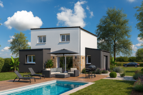 Axces Habitat Constructeur De Maison En Bretagne Teste Axces 30 Arriere