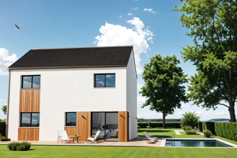Axces Habitat Constructeur De Maison En Bretagne ARRIERE AX17V2 2 PANS