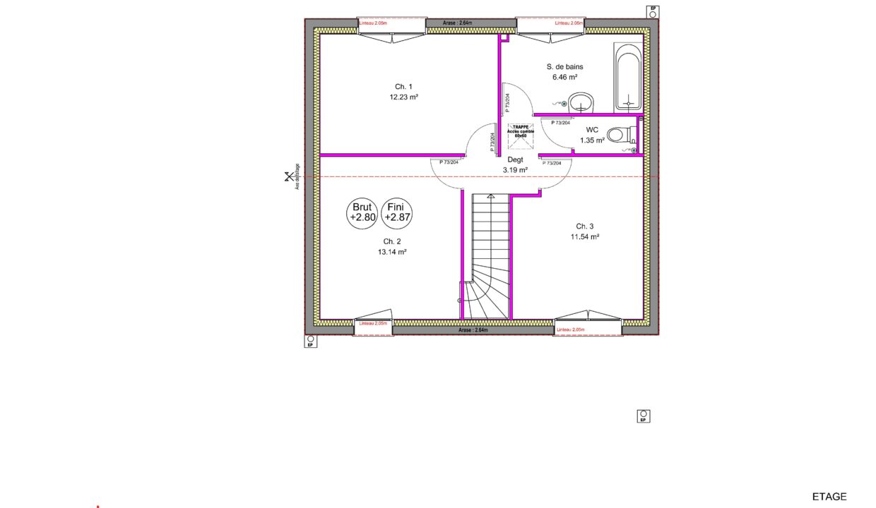 Axces Habitat Constructeur De Maison En Bretagne ETAGE Decotes 21 4