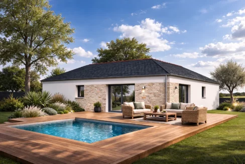 Axces Habitat Constructeur De Maison En Bretagne Maison Plain Pied 49