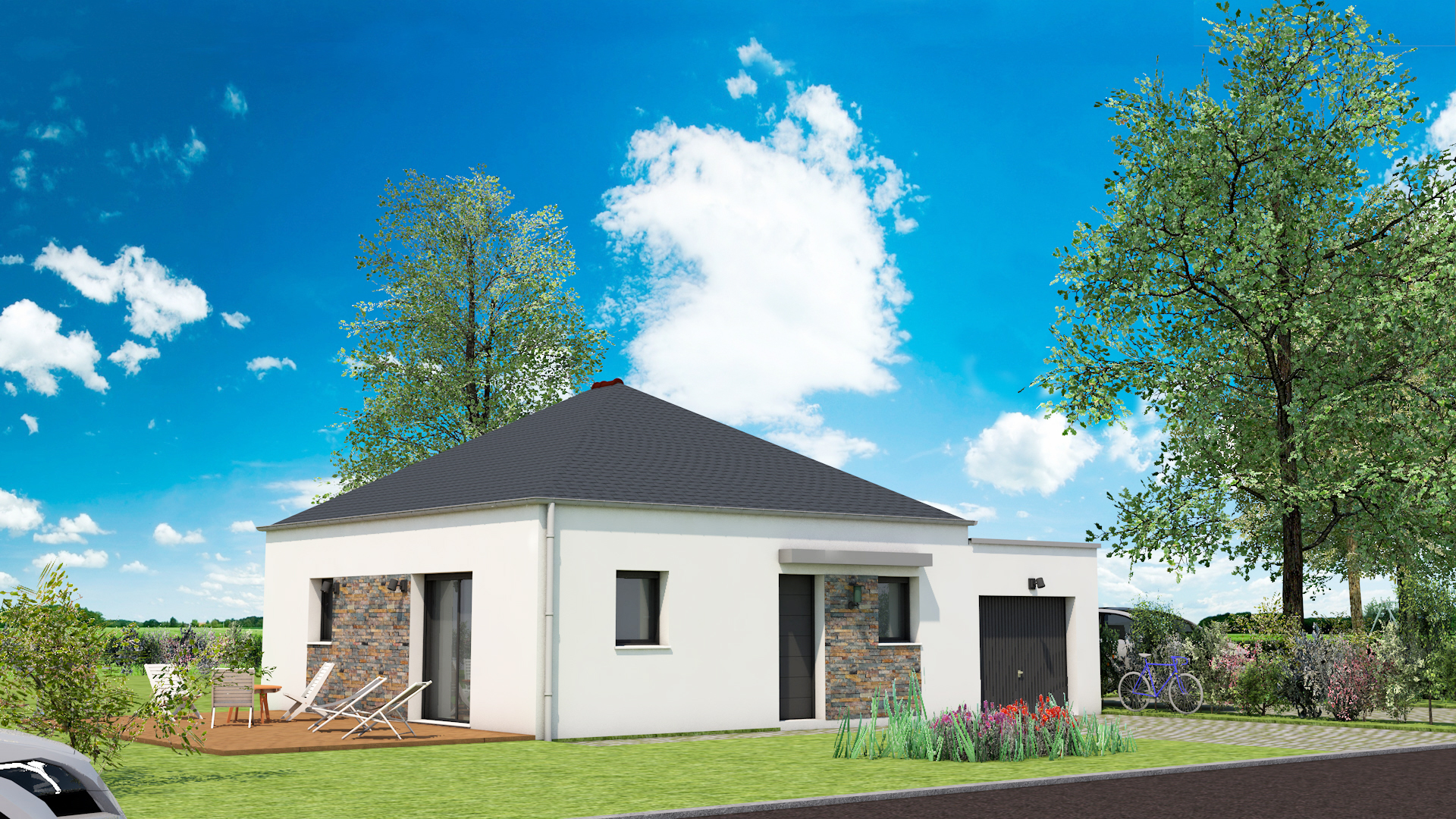 Axces Habitat Constructeur De Maison En Bretagne AX20 4 PANS AVANT