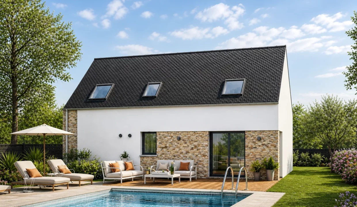 Axces Habitat Constructeur De Maison En Bretagne Maison Rennes Arriere