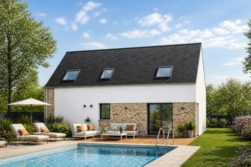Axces Habitat Constructeur De Maison En Bretagne Maison Rennes Arriere