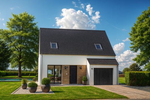 Axces Habitat Constructeur De Maison En Bretagne Maison Etage AX 18 Avant