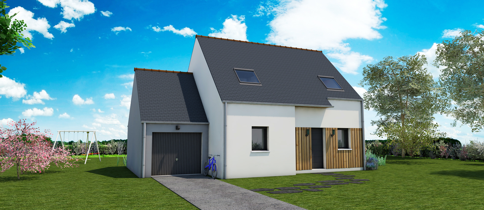 Maison 3 chambres garage