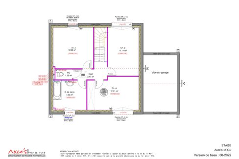 Plan étage Axce's 45