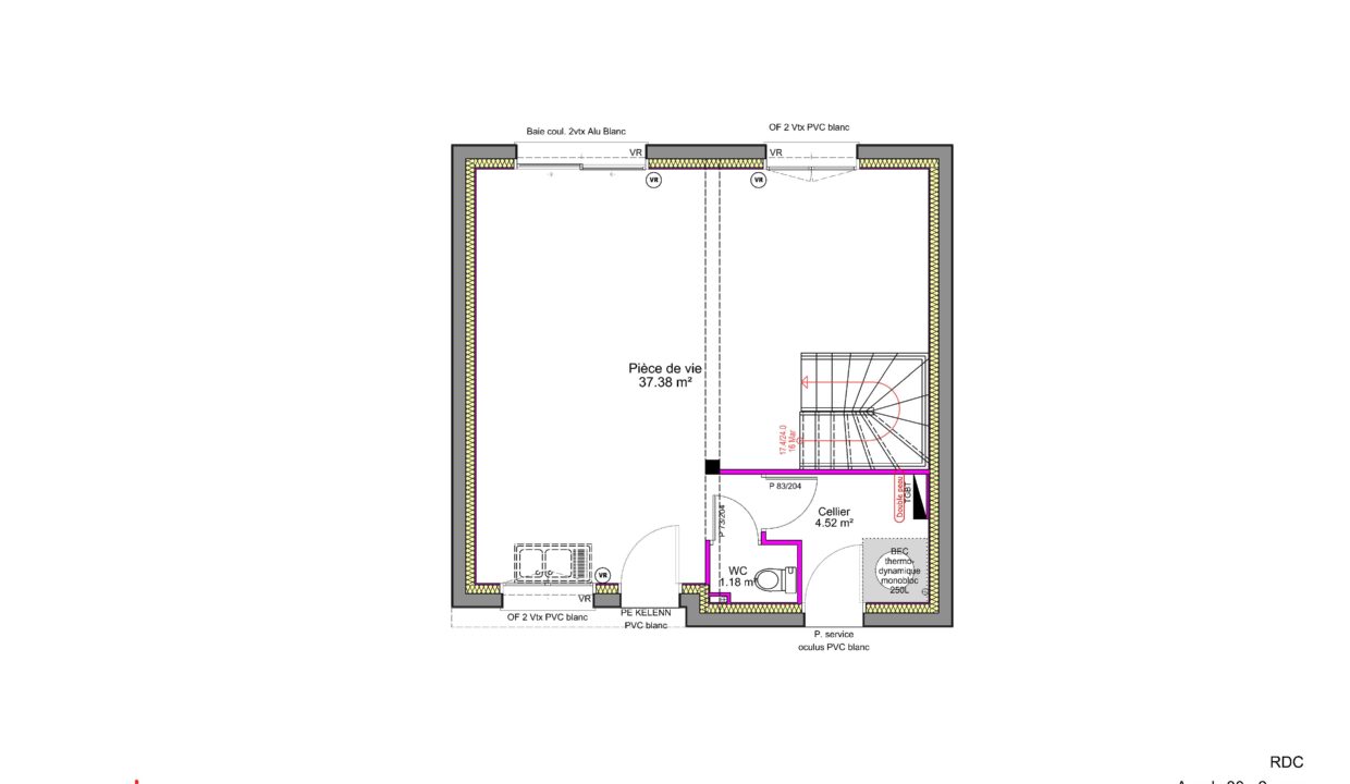 Plan rez de chaussée Axce's 30