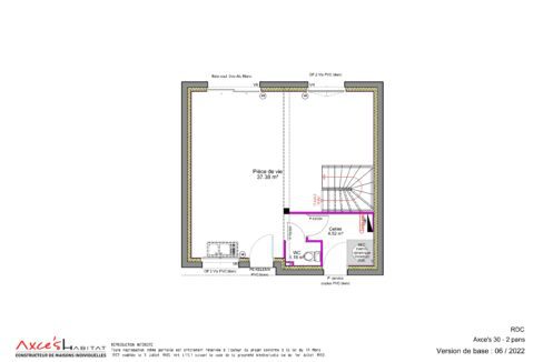 Plan rez de chaussée Axce's 30