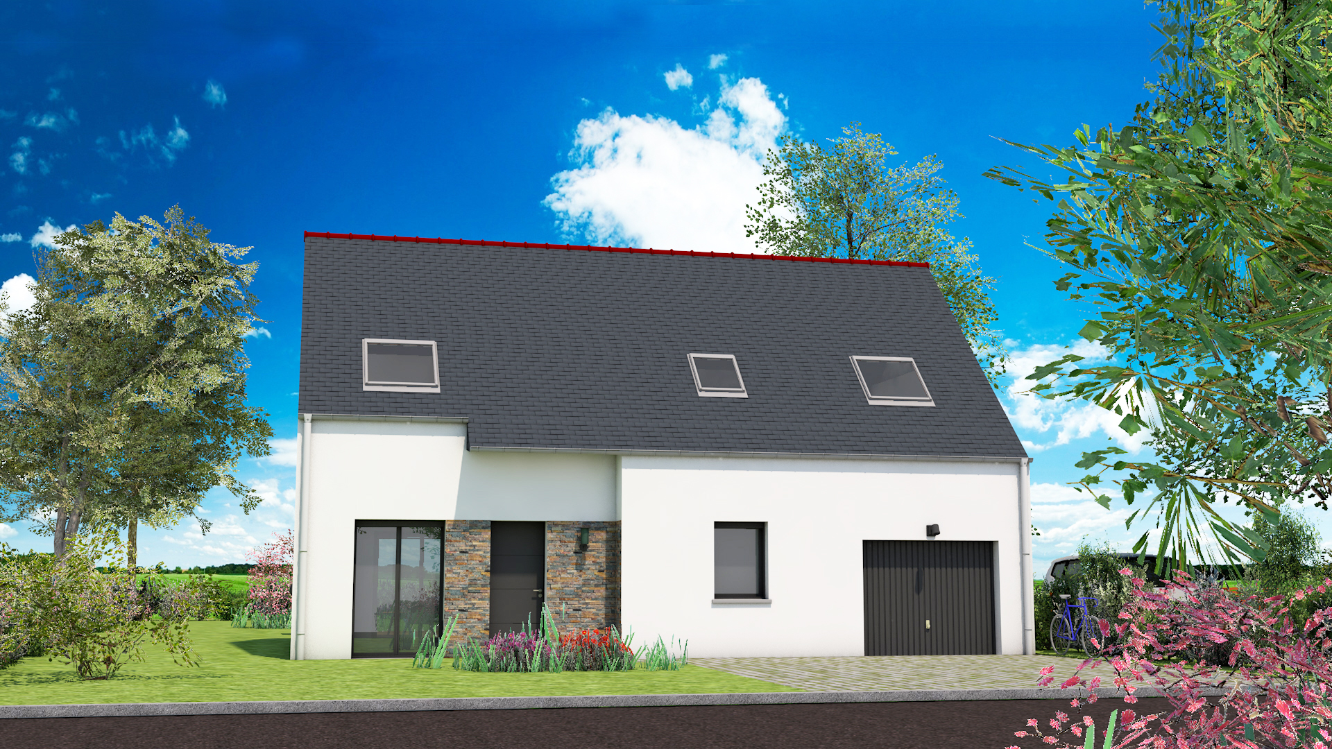 Maison 4 chambres garage