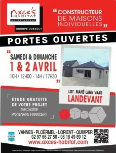 Axcess Habitat Constructeur De Maison En Bretagne PORTES OUVERTES LANDEVANT 1 2 AVRIL 1