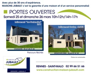 Axcess Habitat Constructeur De Maison En Bretagne PORTES OUVERTES MAISONS JUBAULT 25 26
