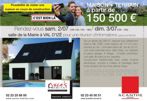 Axcess Habitat Constructeur De Maison En Bretagne Flyer Jepg Val Dize