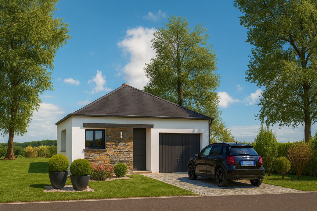 Axces Habitat Constructeur De Maison En Bretagne Maison Plain Pied En Bretagne AX 08v1 Avant
