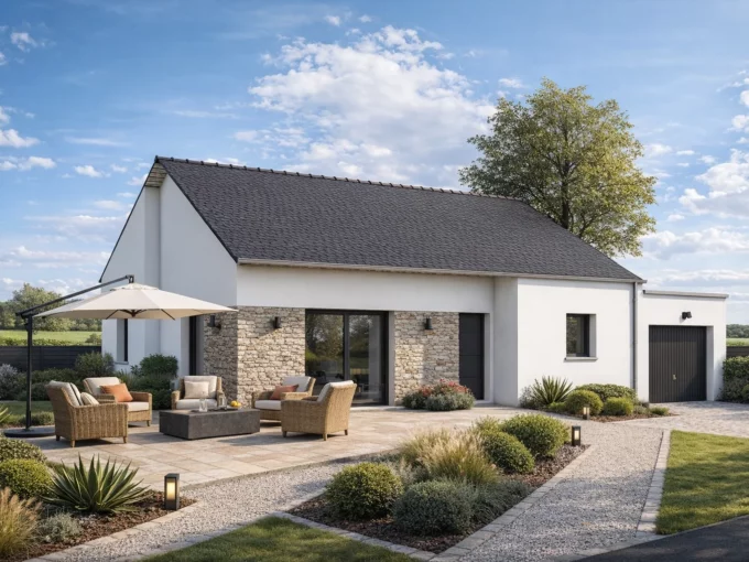 Axces Habitat Constructeur De Maison En Bretagne AX11V2 Plain Pied