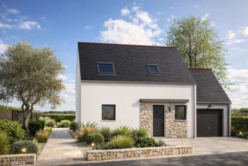 Axces Habitat Constructeur De Maison En Bretagne AX1V2 AVANT Maison A Etage