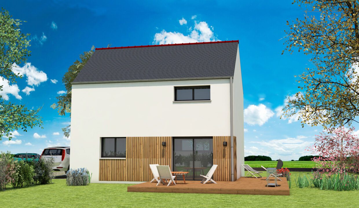 Axces Habitat Constructeur De Maison En Bretagne AX3V2 ARRIERE