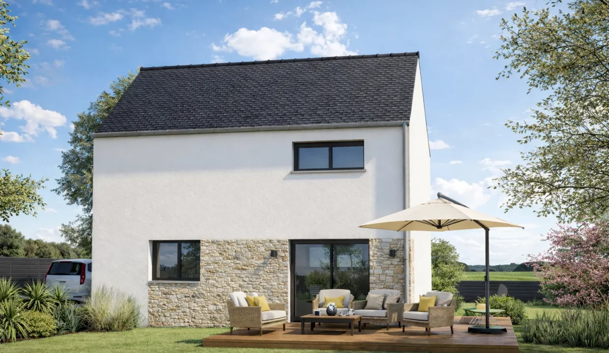 Axces Habitat Constructeur De Maison En Bretagne AX3V2 Arrieree