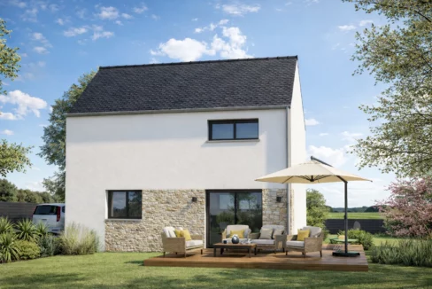 Axces Habitat Constructeur De Maison En Bretagne AX3V2 Arrieree