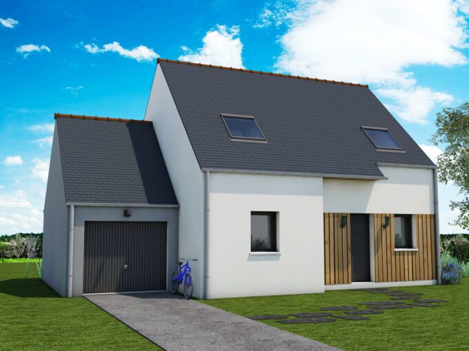 Axces Habitat Constructeur De Maison En Bretagne AXCES 15 V3 GG AVANT Perspective 4