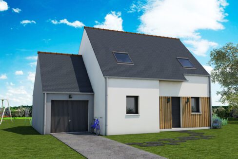 Axces Habitat Constructeur De Maison En Bretagne AXCES 15 V3 GG AVANT Perspective