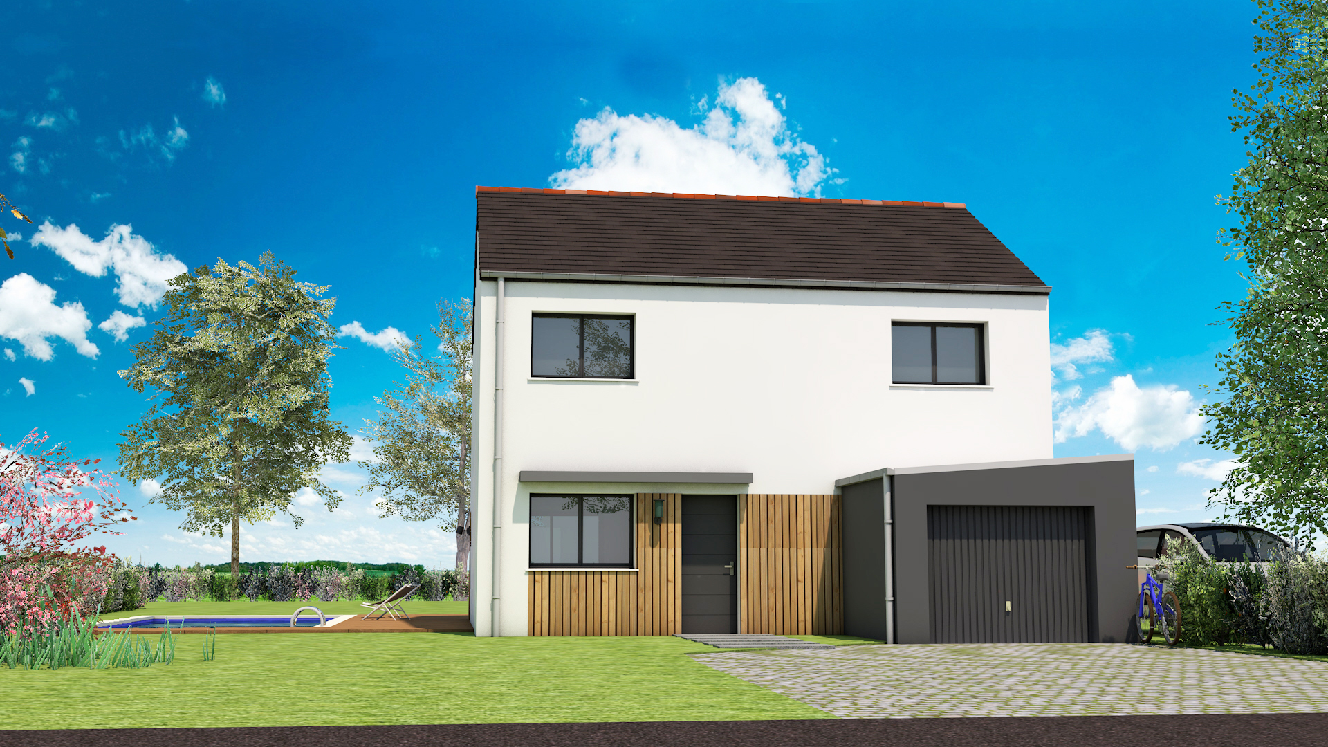 Axces Habitat Constructeur De Maison En Bretagne Ax17v5 Avant 1