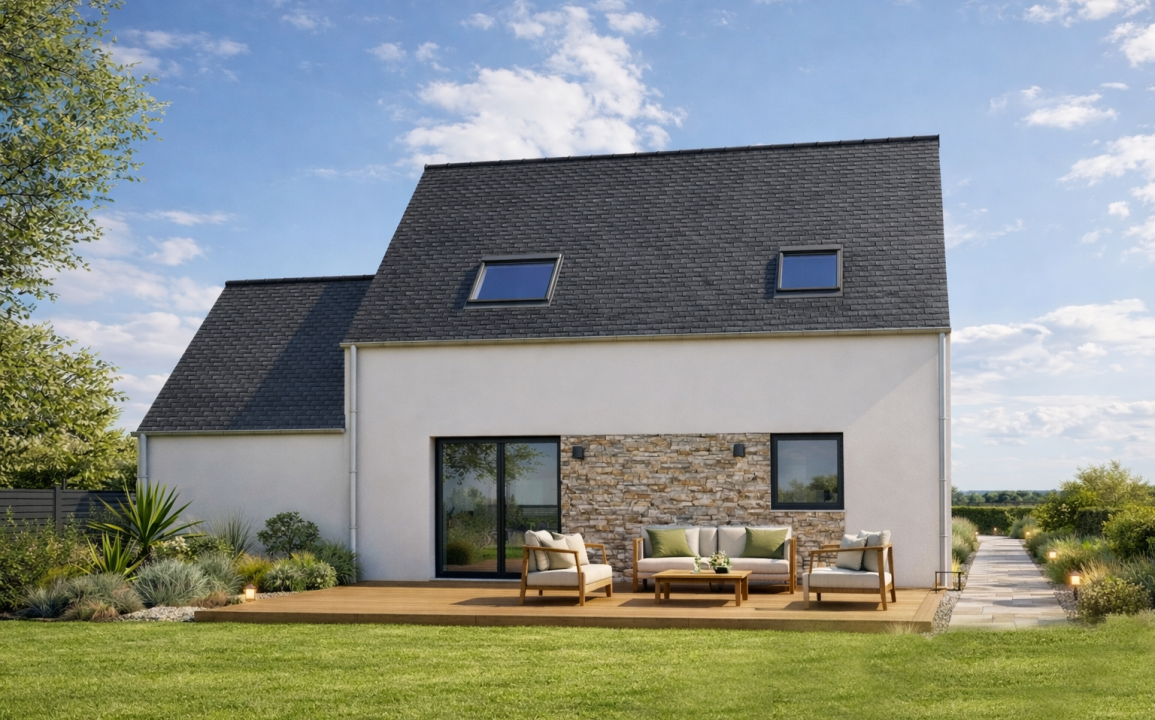 Axces Habitat Constructeur De Maison En Bretagne AX1V2 Arr Maison A Etage