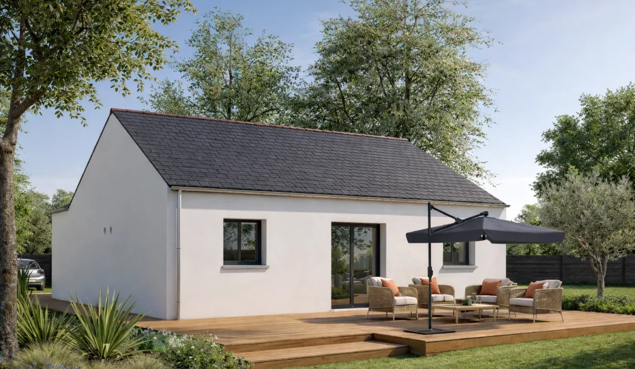 Axces Habitat Constructeur De Maison En Bretagne Maison Plain Pied Avec Garage AX21 V2