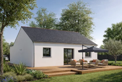 Axces Habitat Constructeur De Maison En Bretagne Maison Plain Pied Avec Garage AX21 V2