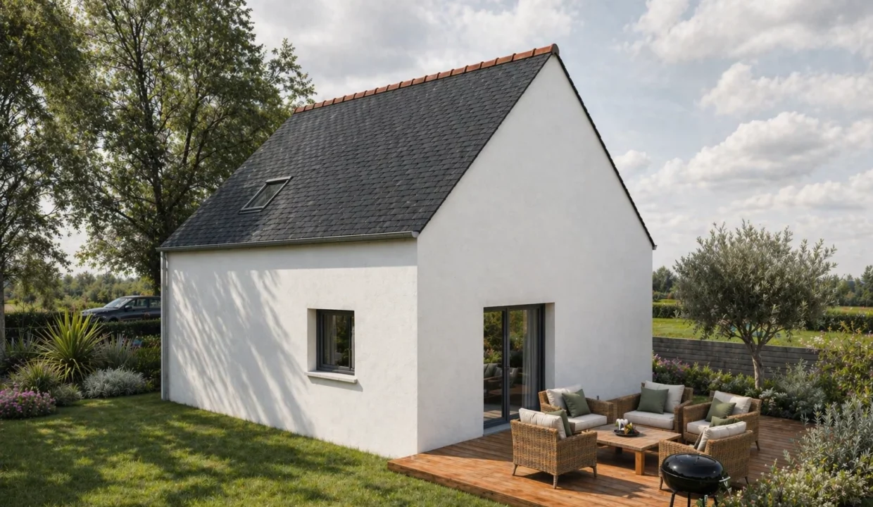 Axces Habitat Constructeur De Maison En Bretagne Maison Axces 32 Arriere