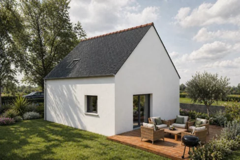 Axces Habitat Constructeur De Maison En Bretagne Maison Axces 32 Arriere