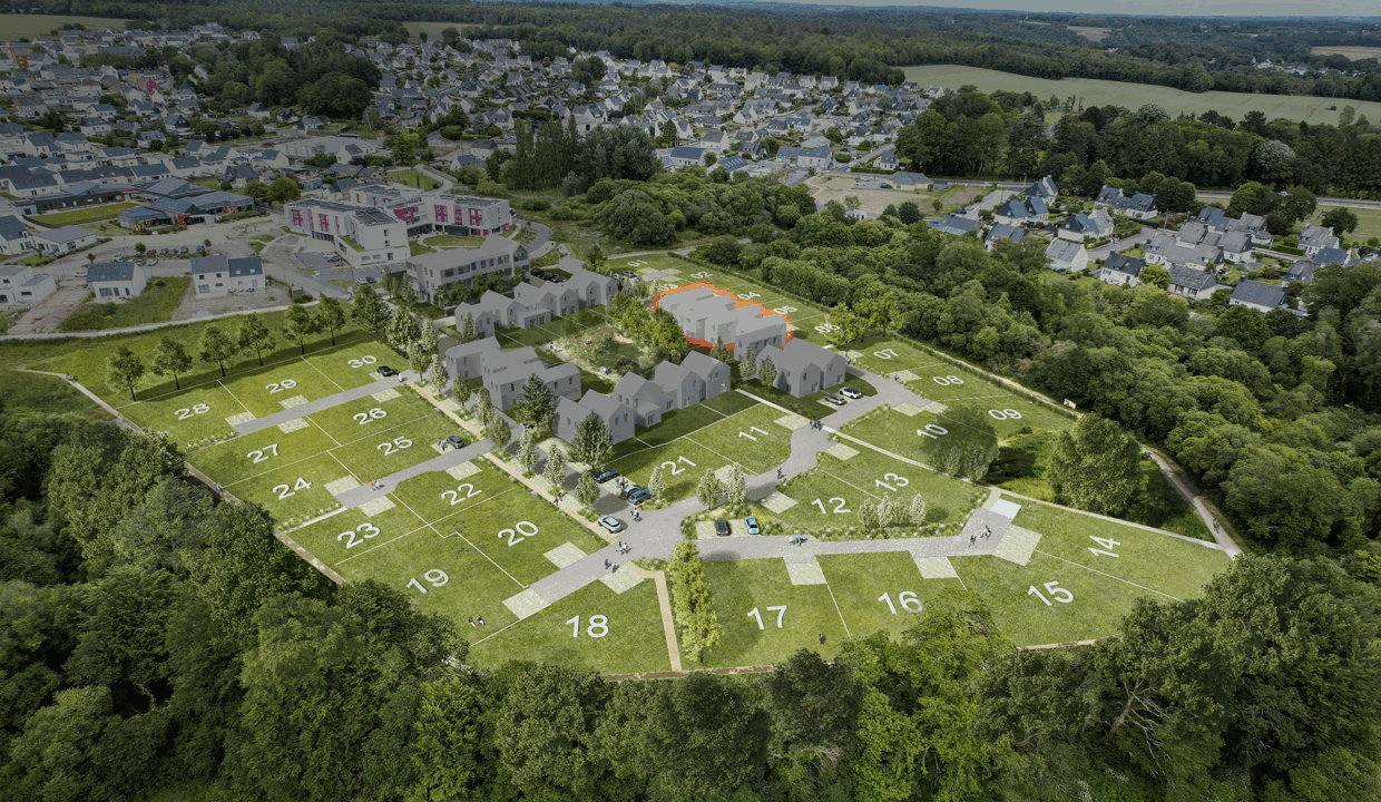 Axces Habitat Constructeur De Maison En Bretagne Le Hameau De Francoise Dolto Vue