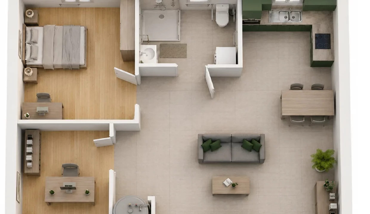 Axces Habitat Constructeur De Maison En Bretagne 500 Pmr Plan Zenital