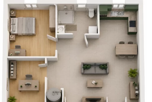 Axces Habitat Constructeur De Maison En Bretagne 500 Pmr Plan Zenital